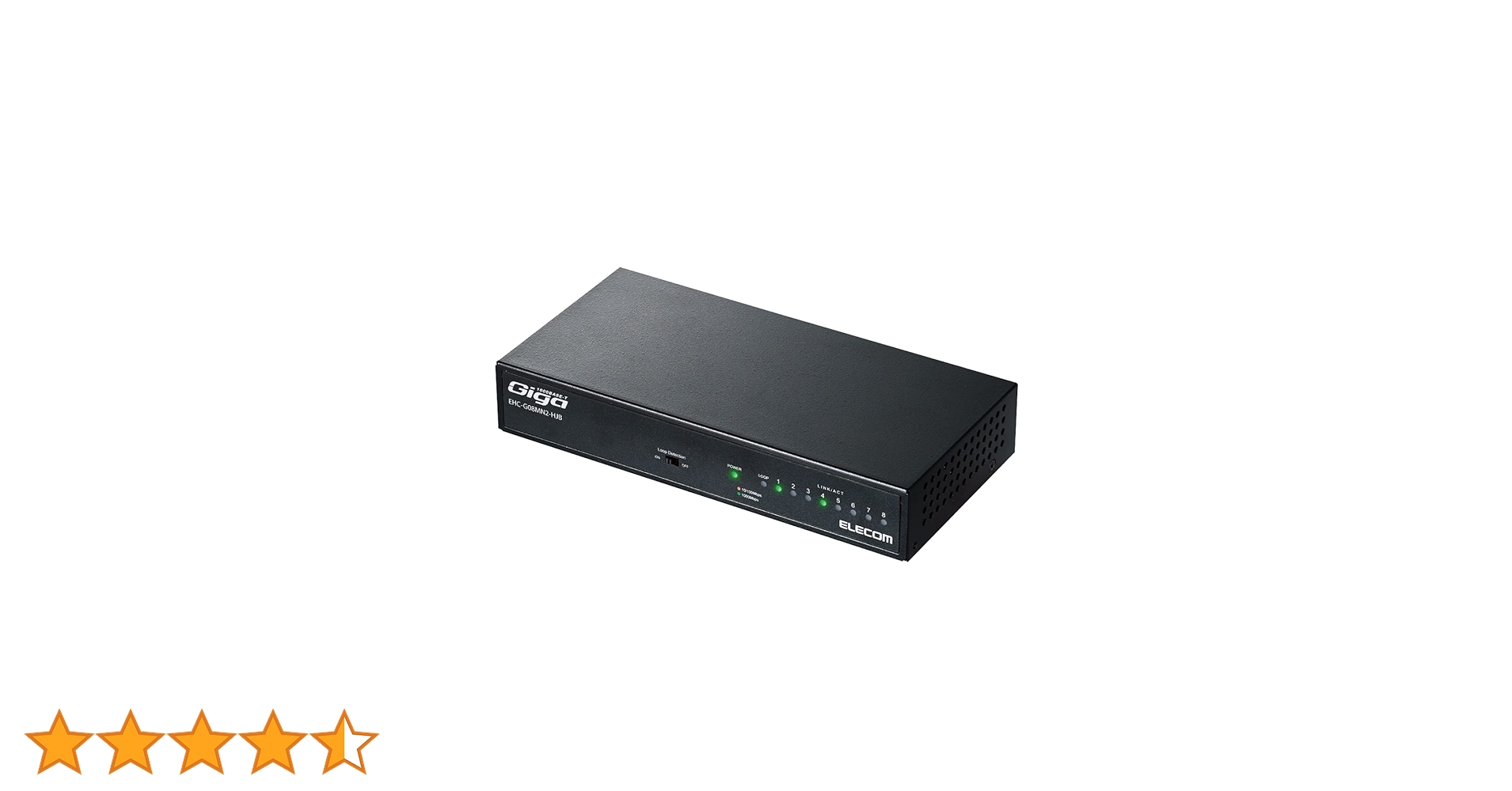 Amazon | エレコム スイッチングハブ ギガビット 8ポート 金属筐体